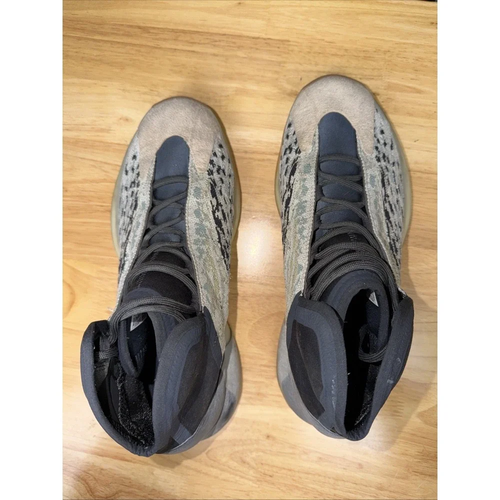 Adidas Yeezy QNTM Sea Teal‎ Gray Black Earth Tones Sneakers Shoes Men 10.5 Bball